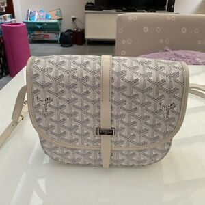 Belvedere White Leather Bag